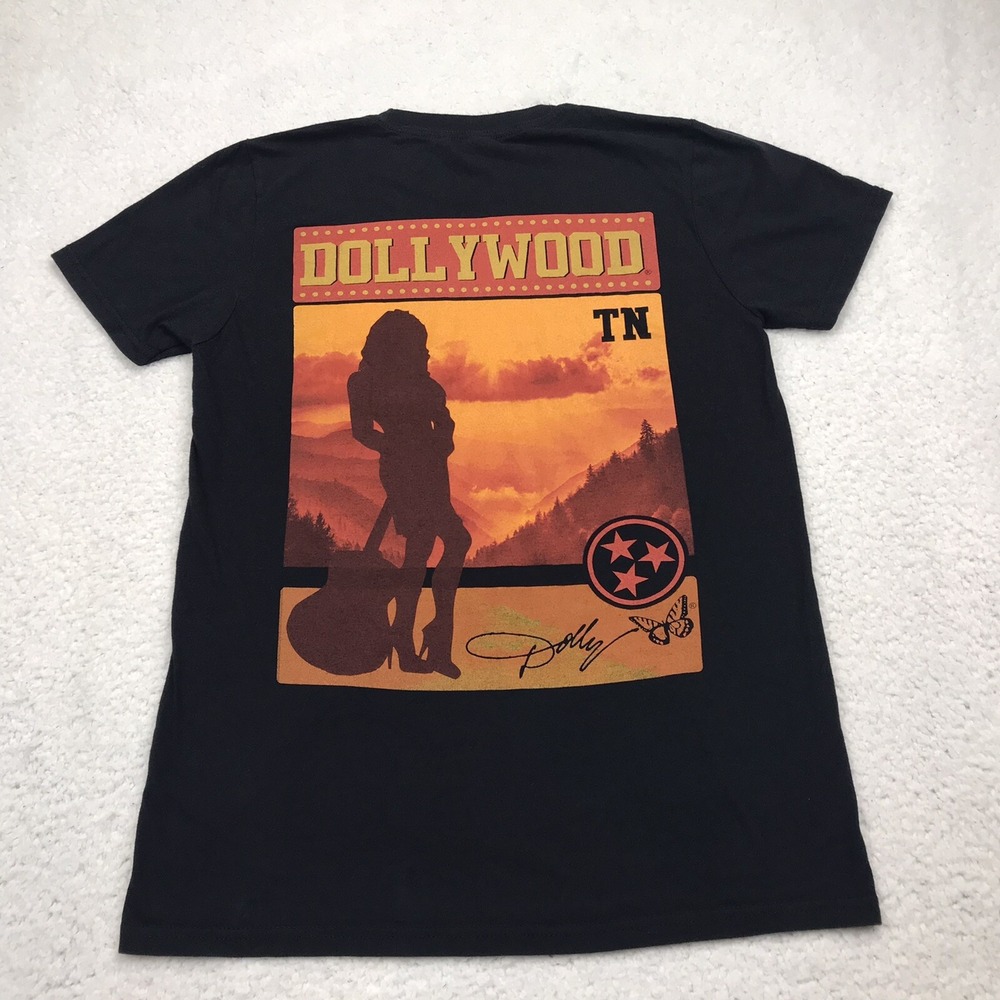 Dolly Parton Dollywood T-shirt Women XS Black Short Sleeve Country Music TN Gift - Picture 6 of 16